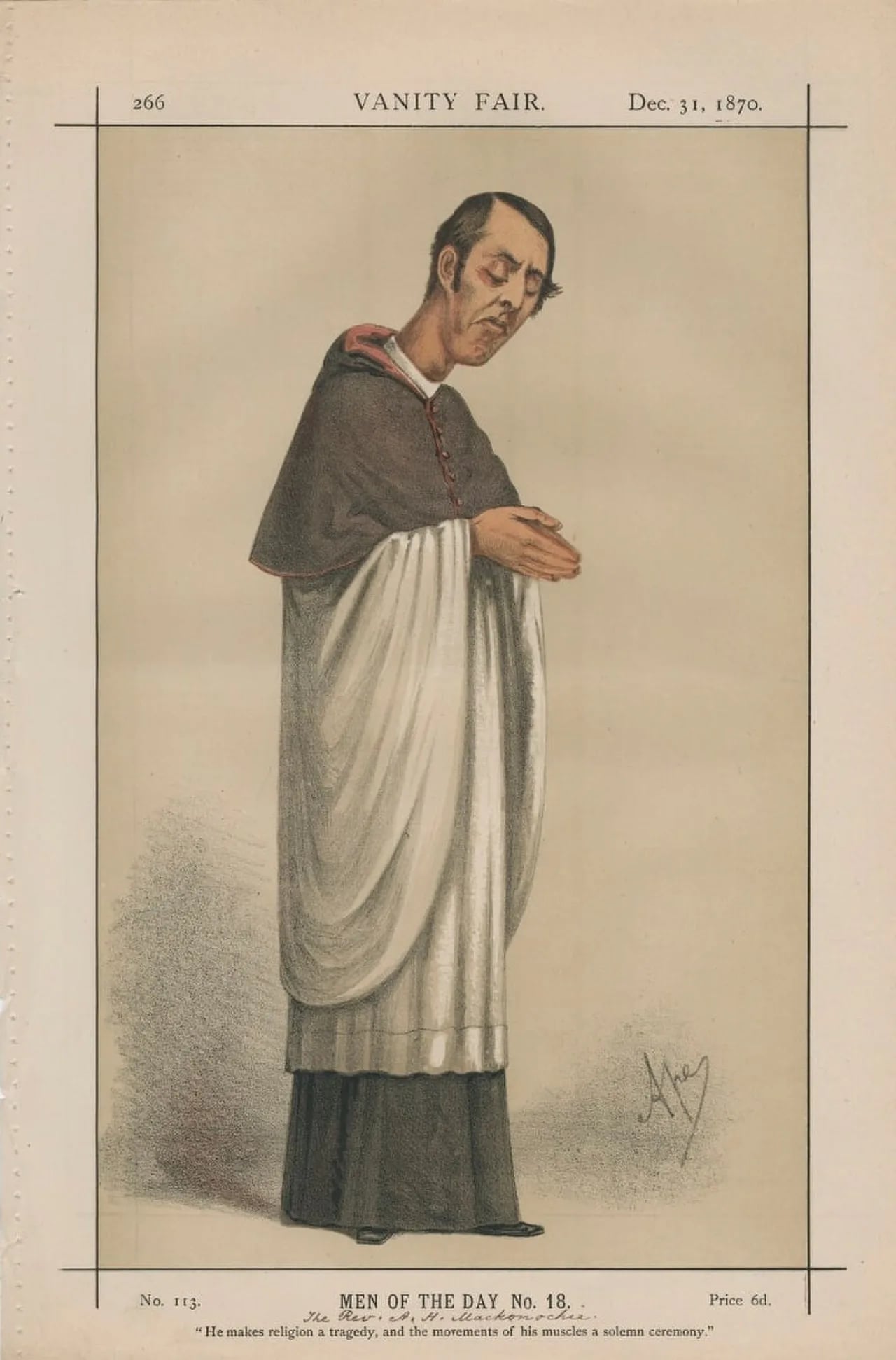 Portrait of Alexander Mackonochie (1825–1887) – memorial page