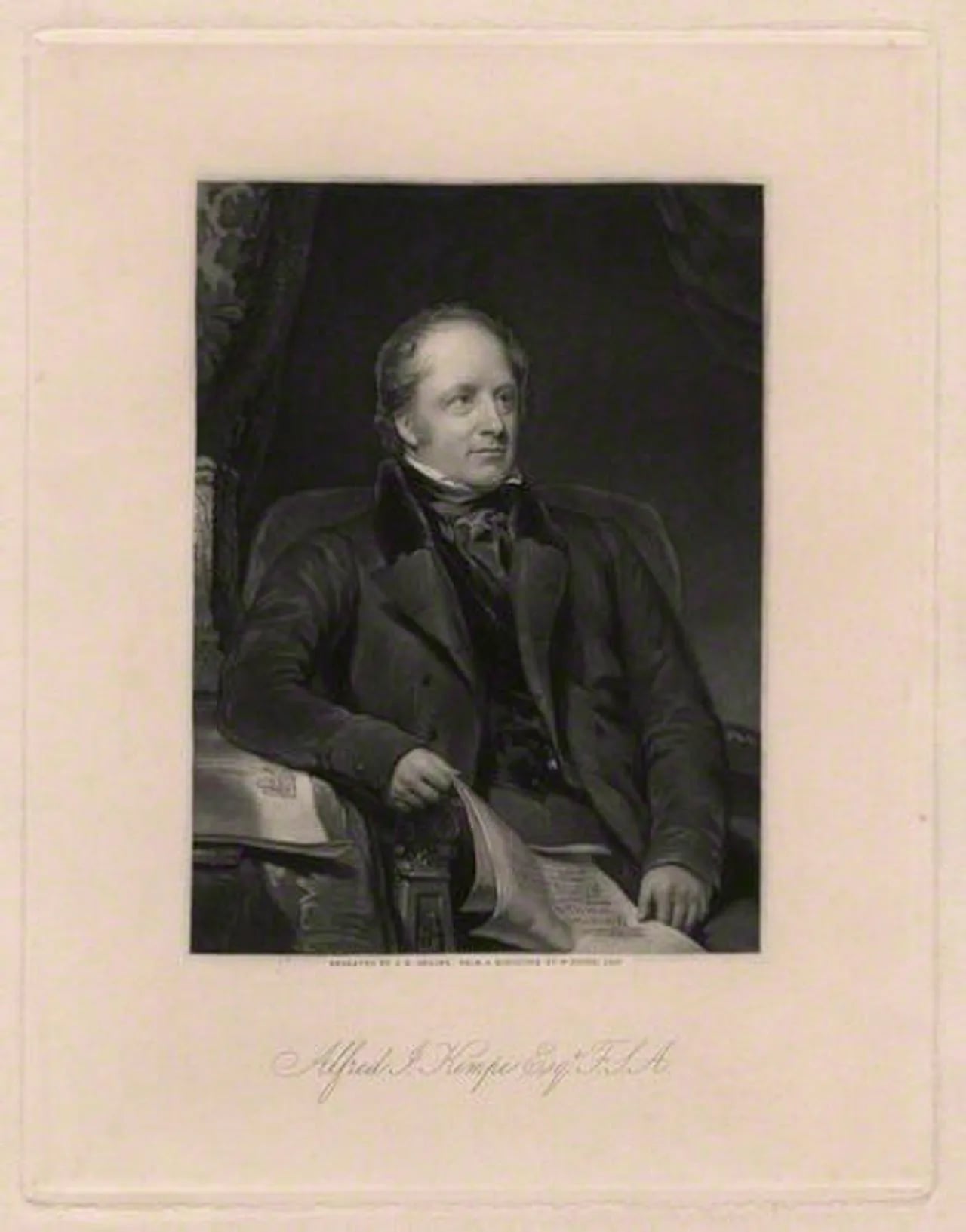 Portrait of Alfred John Kempe (1785–1846) – memorial page