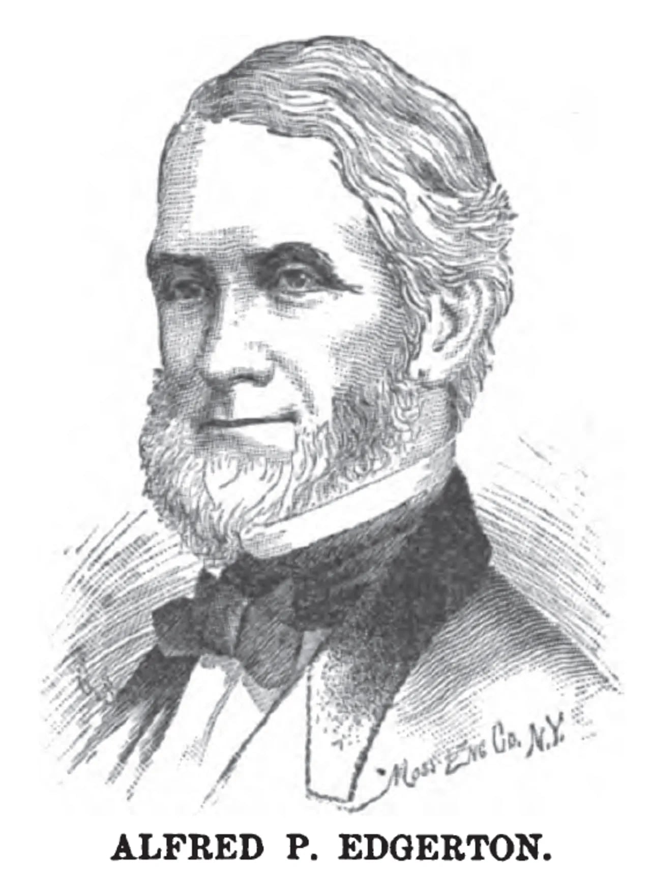 Porträt von Alfred Peck Edgerton (1813–1897) – Gedenkseite