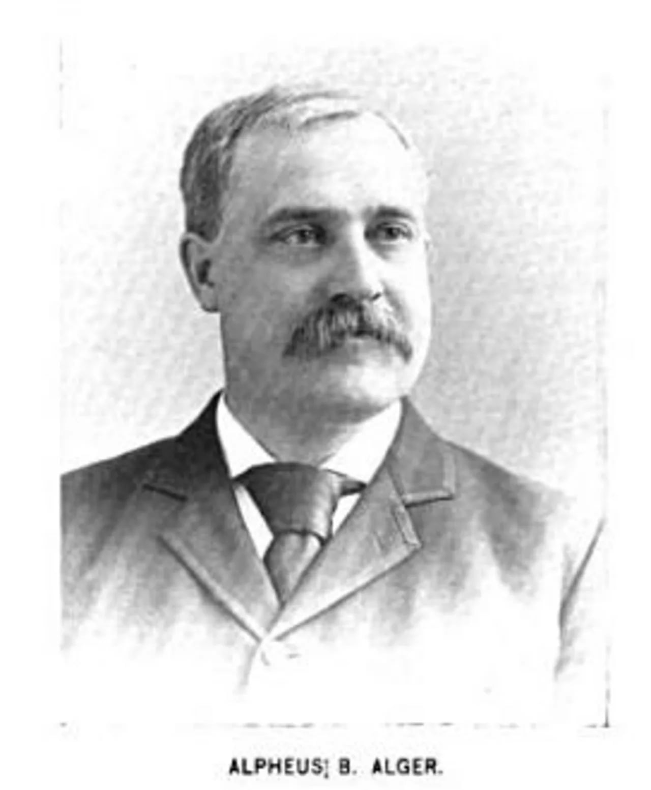 Porträt von Alpheus B. Alger (1854–1895) – Gedenkseite