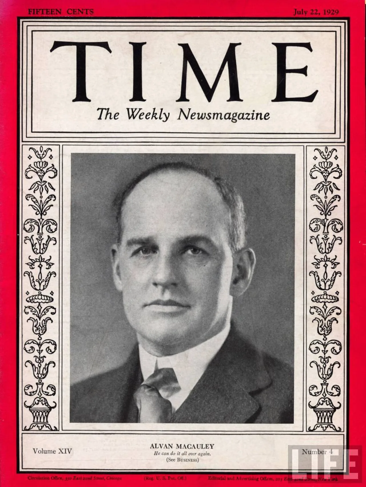 Porträt von Alvan Macauley (1872–1952) – Gedenkseite