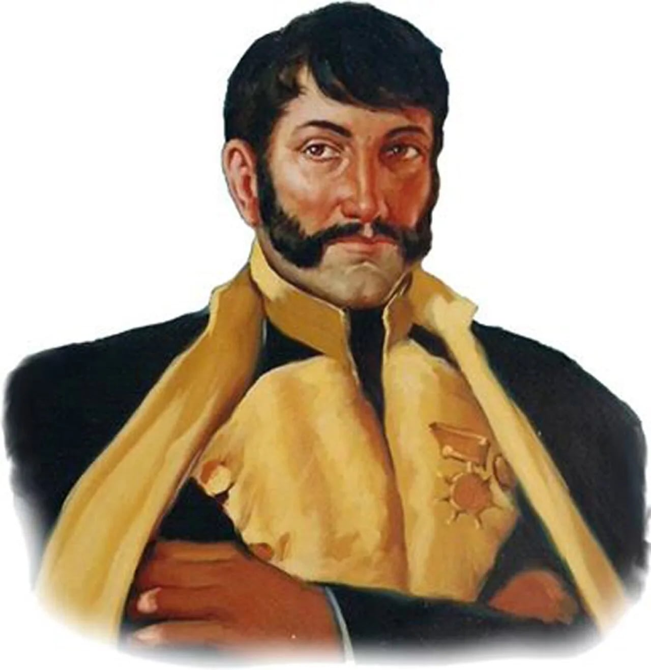 Porträt von Ambrosio Plaza (1791–1821) – Gedenkseite