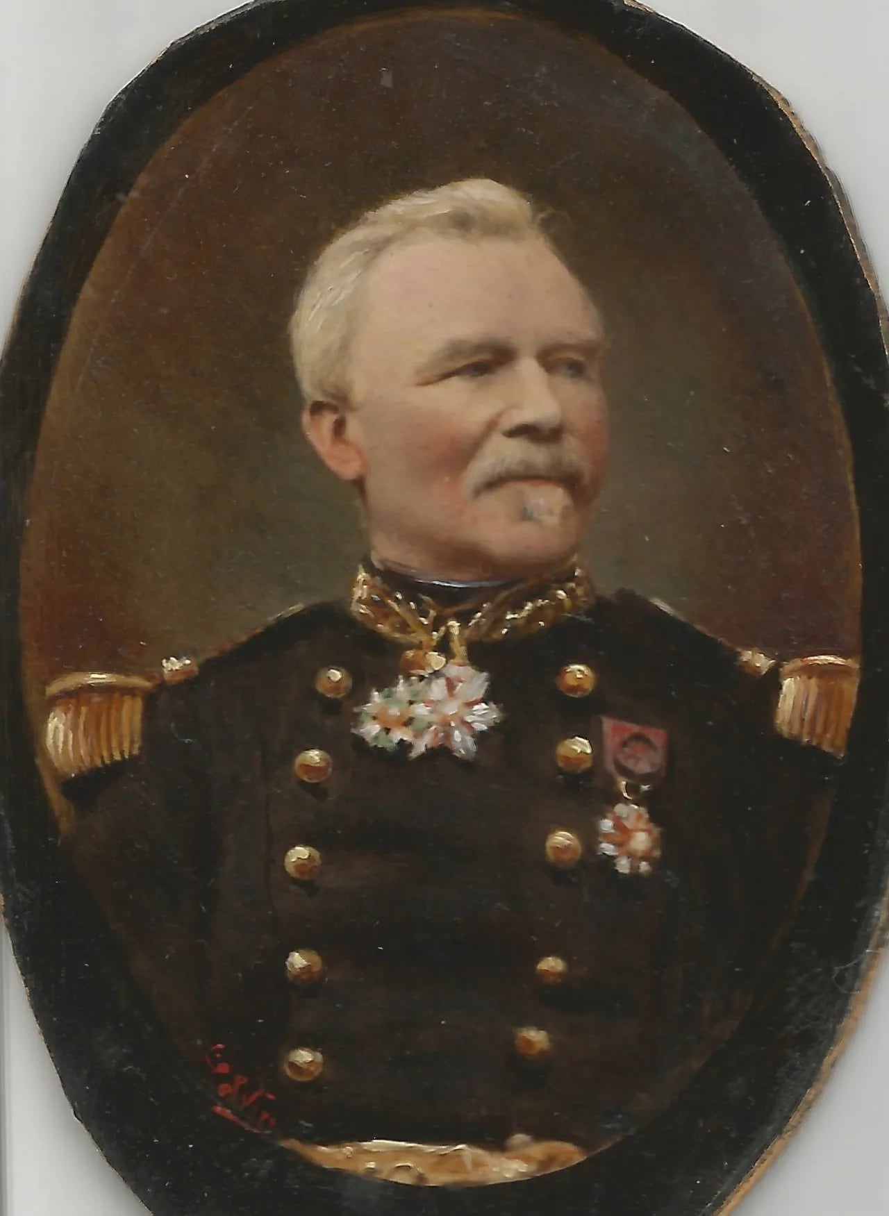 Porträt von Barthélémy Louis Joseph Lebrun (1809–1889) – Gedenkseite