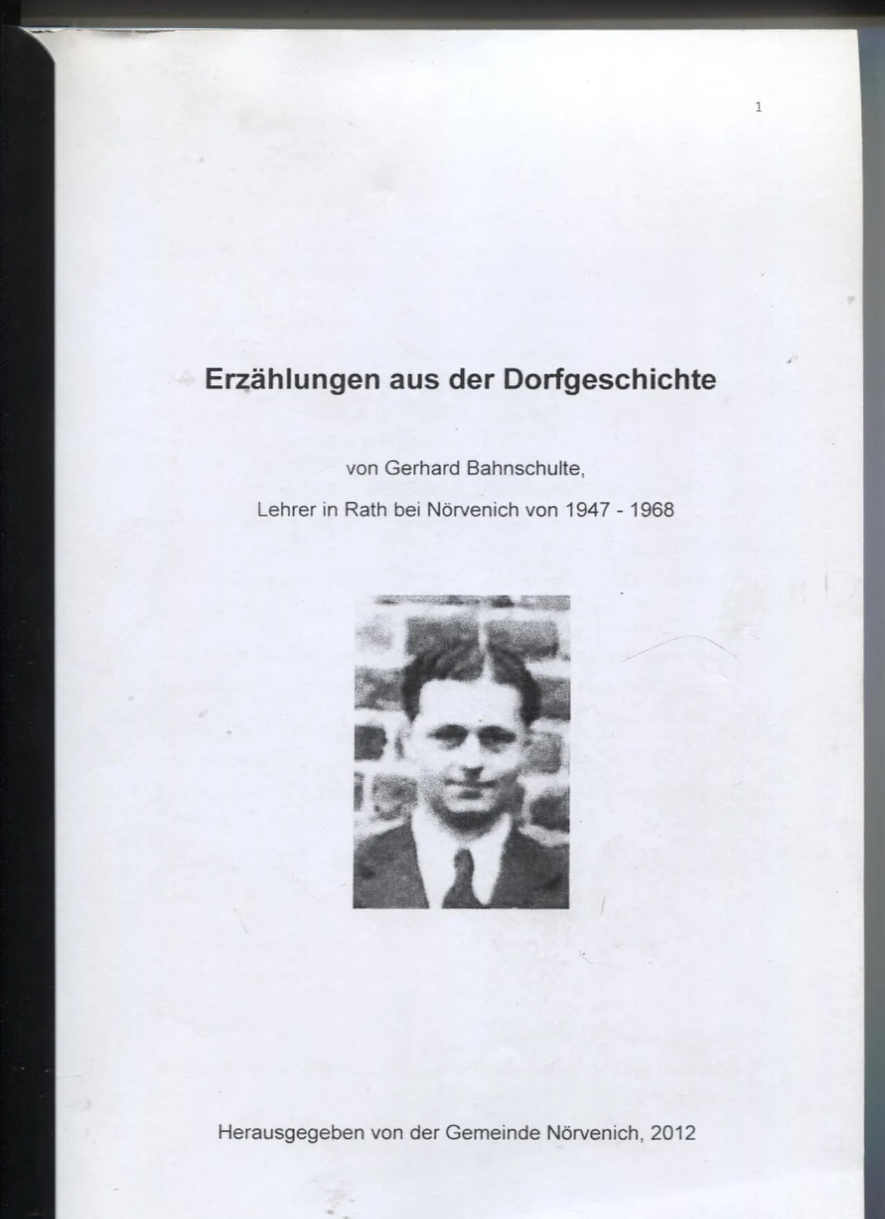 Porträt von Gerhard Bahnschulte (1920–2005) – Gedenkseite