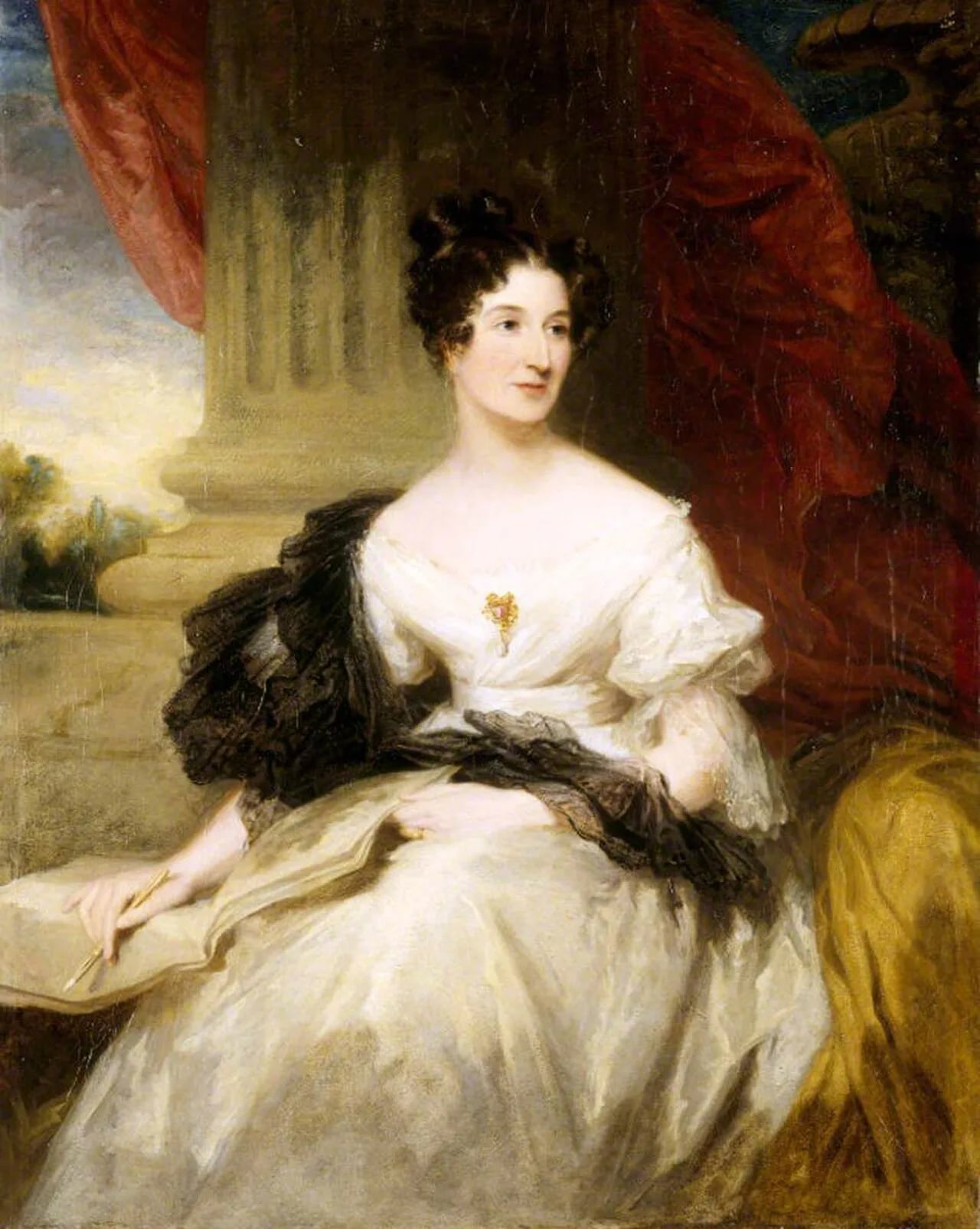 Porträt von Lucy Herbert, Countess of Powis (1793–1875) – Gedenkseite