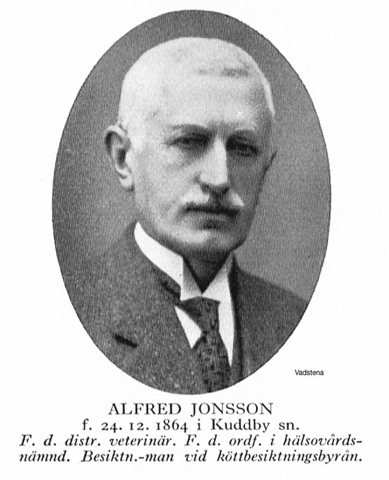 Porträt von Alfred Jonsson (1864–1954) – Gedenkseite