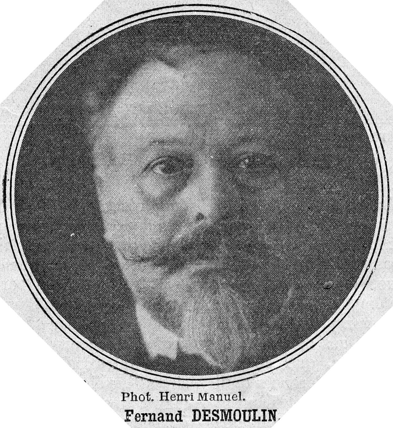 Porträt von Fernand Desmoulin (1853–1914) – Gedenkseite