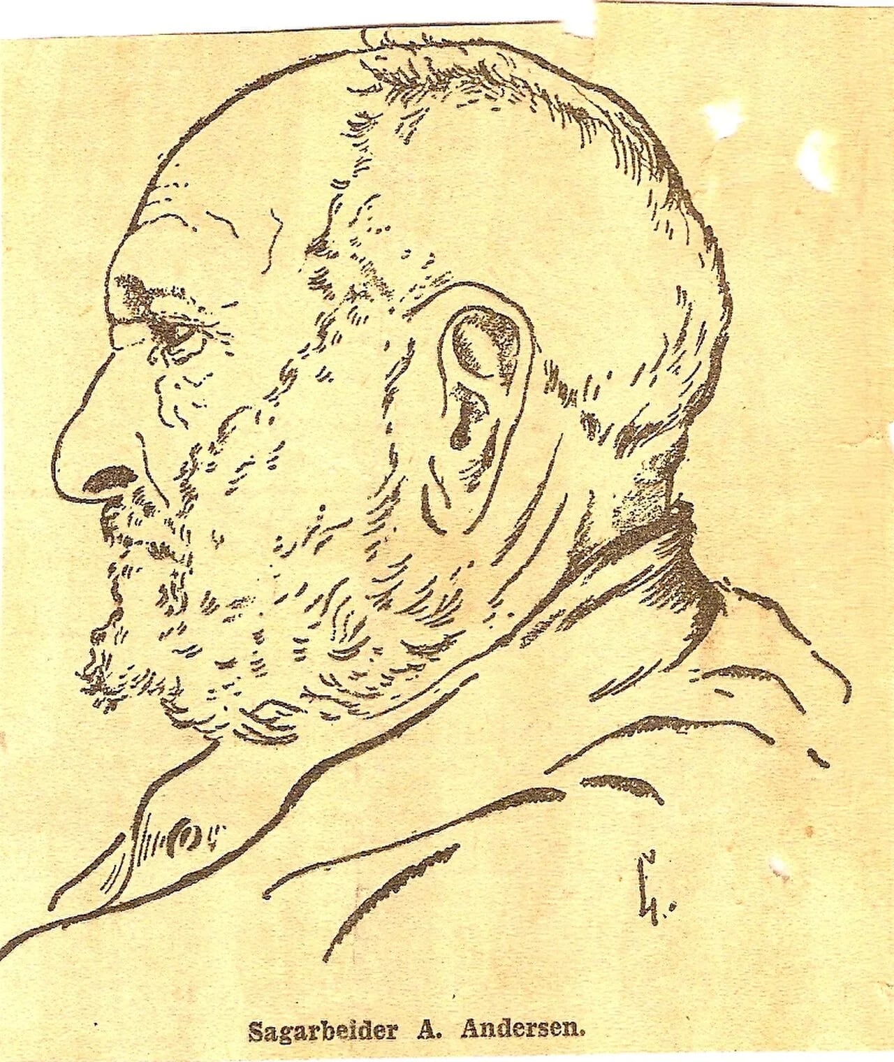 Porträt von Anders Andersen (1846–1931) – Gedenkseite