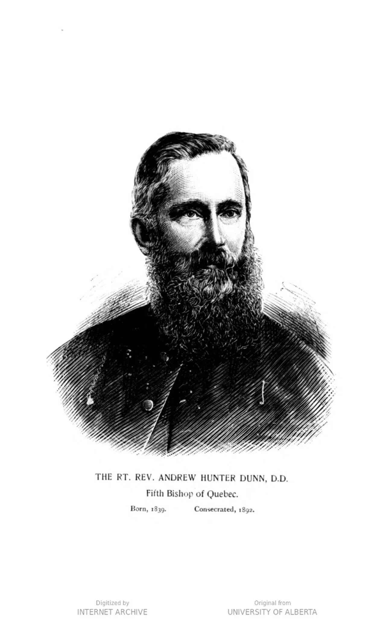 Porträt von Andrew Hunter Dunn (1839–1914) – Gedenkseite
