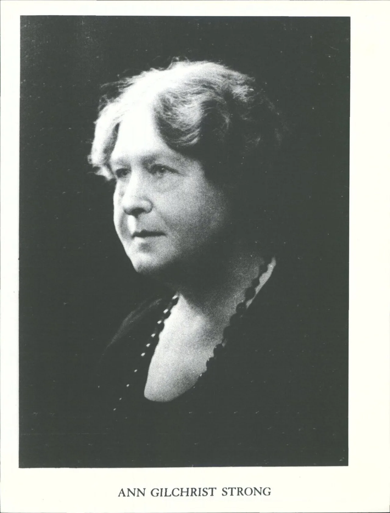 Porträt von Ann Monroe Gilchrist Strong (1875–1957) – Gedenkseite