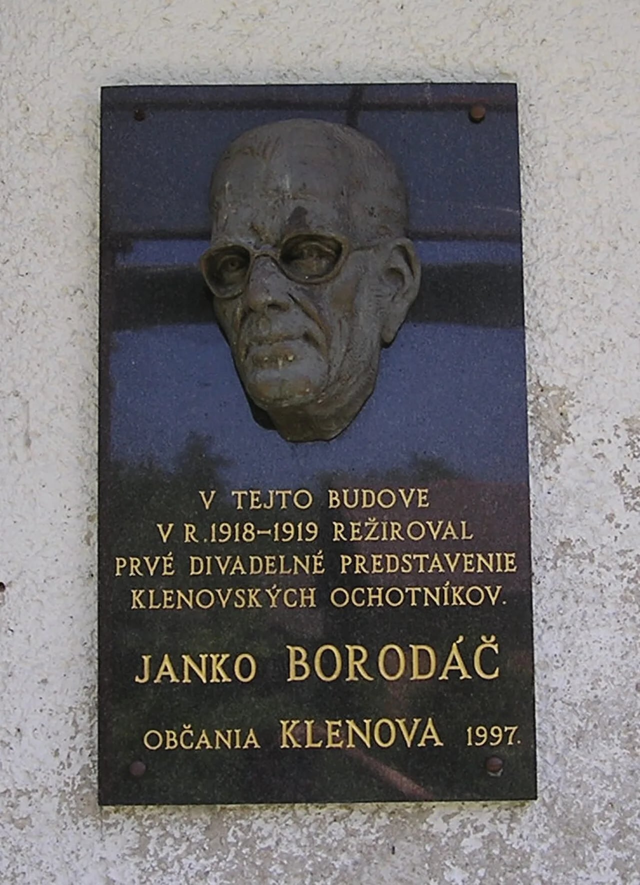 Porträt von Janko Borodáč (1892–1964) – Gedenkseite