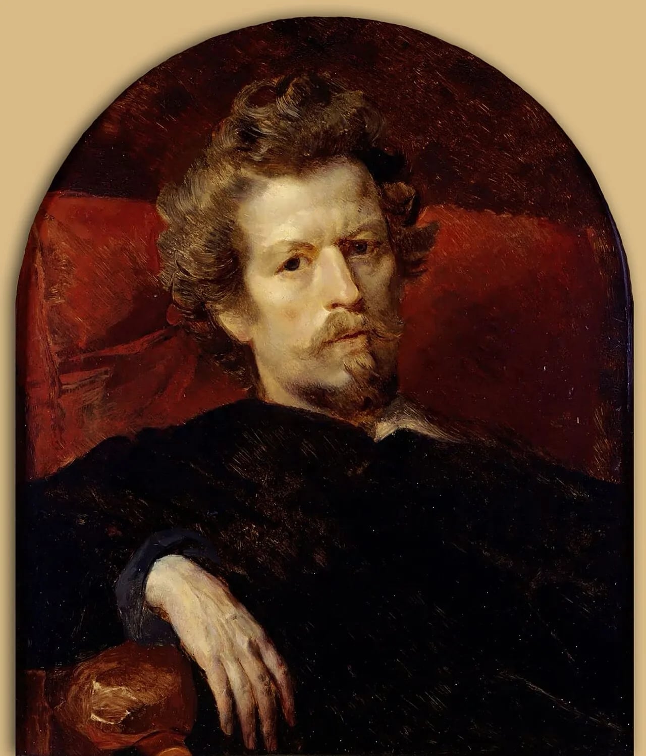 Porträt von Karl Pawlowitsch Brjullow (1799–1852) – Gedenkseite