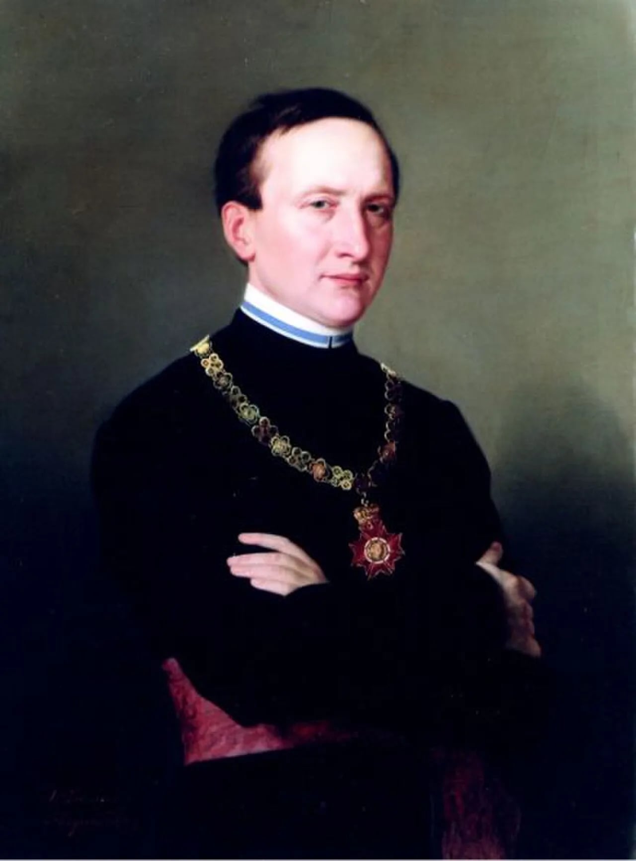 Porträt von Anton Kržan (1835–1888) – Gedenkseite