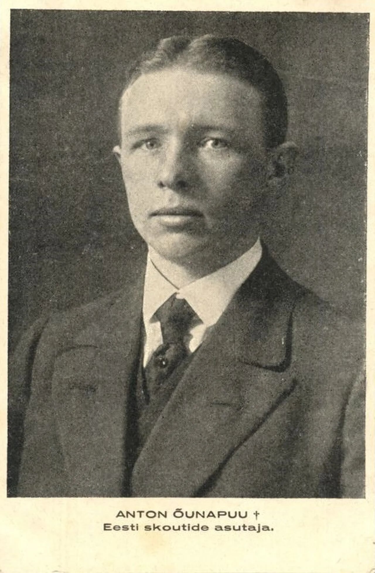 Portrait of Anton Õunapuu (1887–1919) – memorial page