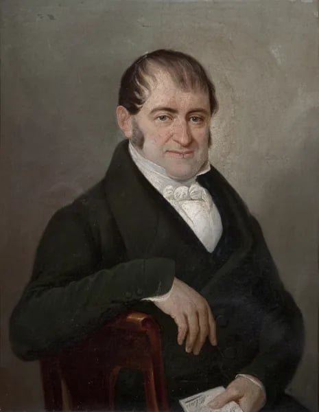 Porträt von Antonio Caimi (1811–1878) – Gedenkseite