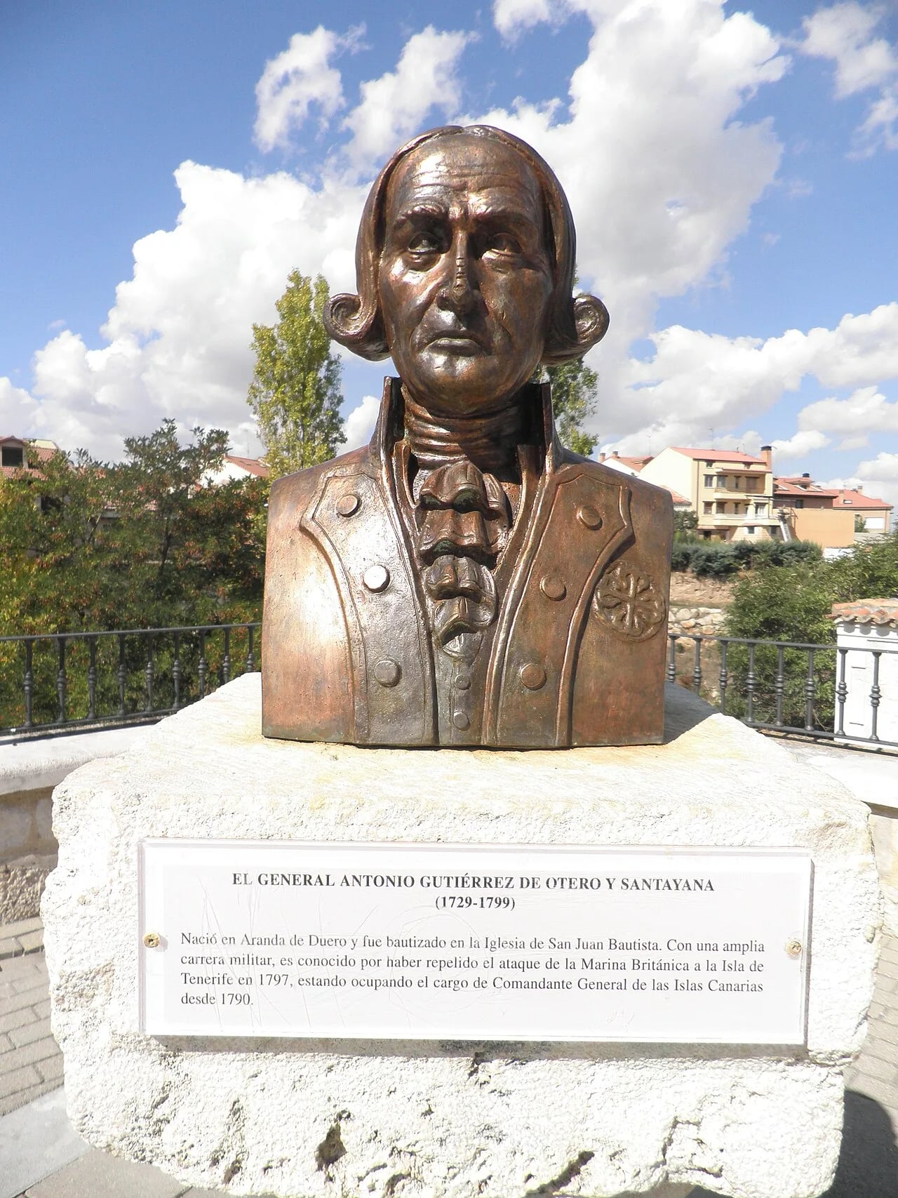 Porträt von Antonio Gutiérrez de Otero y Santayana (1729–1799) – Gedenkseite