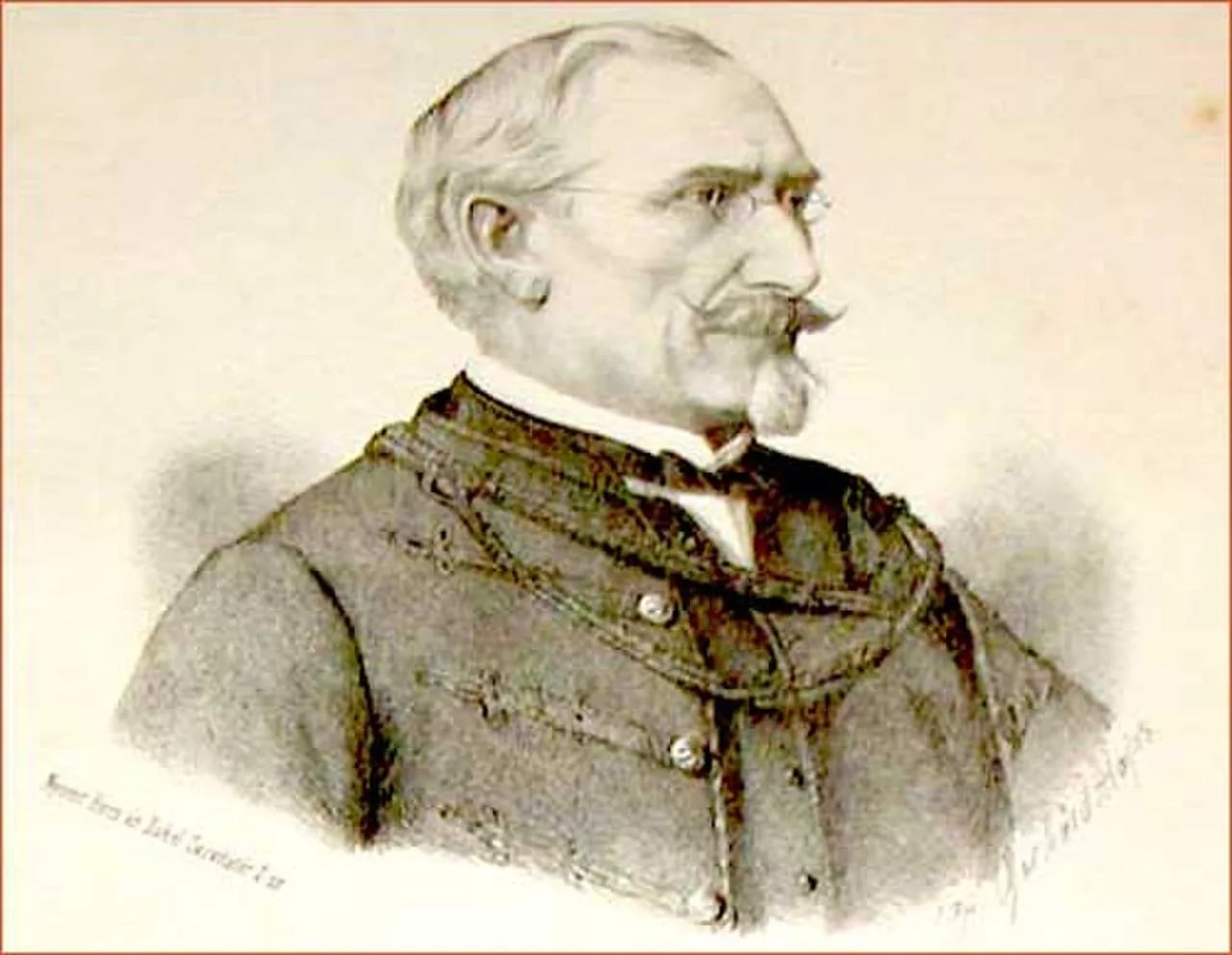 Porträt von Antun Vakanović (1808–1894) – Gedenkseite