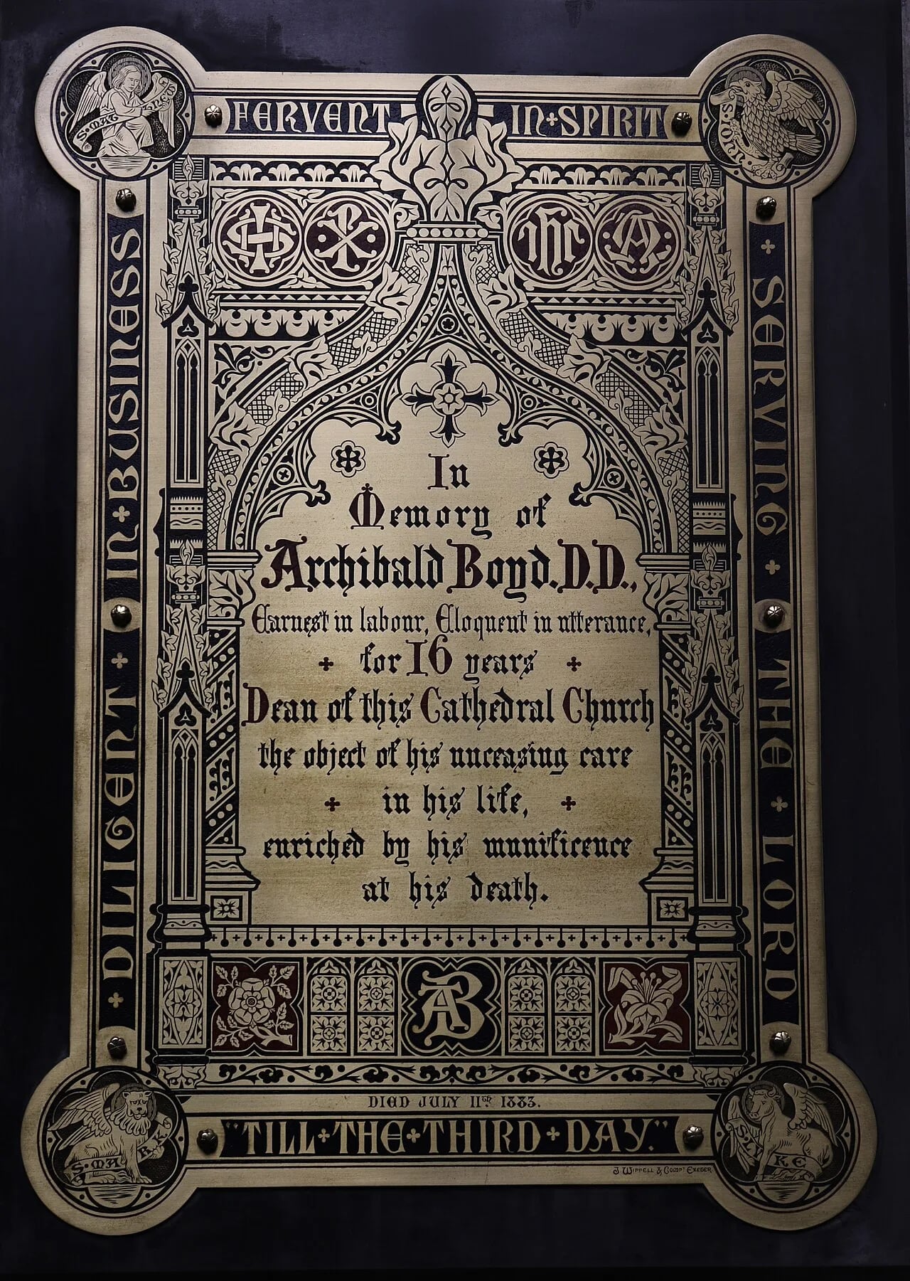 Portrait of Archibald Boyd (1803–1883) – memorial page