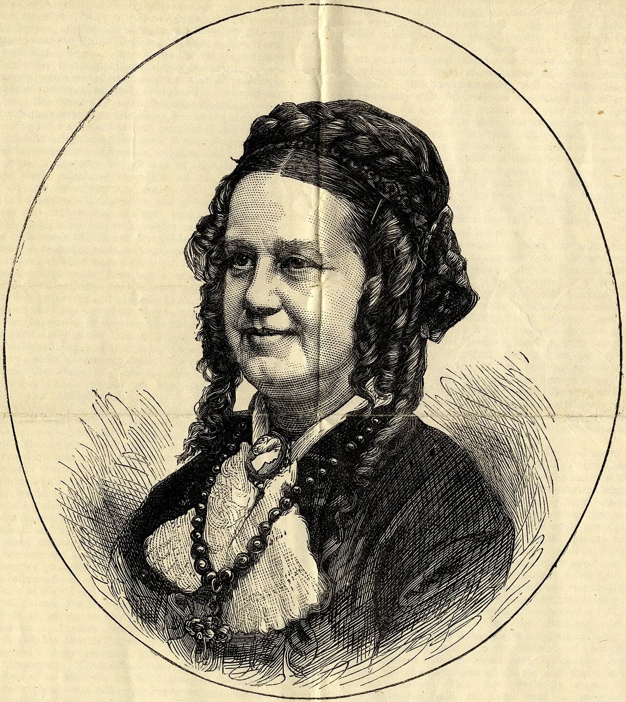 Portrait of Lydia Folger Fowler (1822–1879) – memorial page