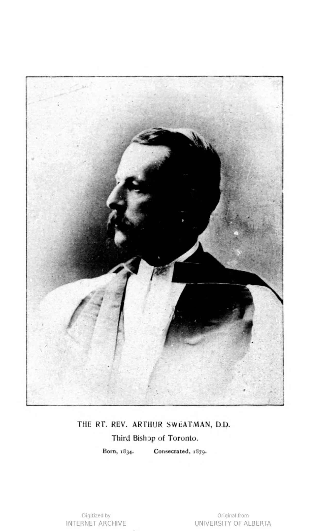 Porträt von Arthur Sweatman (1834–1909) – Gedenkseite