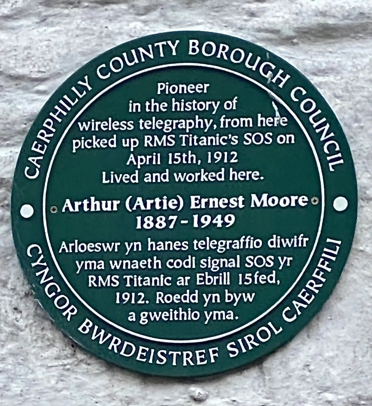 Porträt von Artie Moore (1887–1949) – Gedenkseite