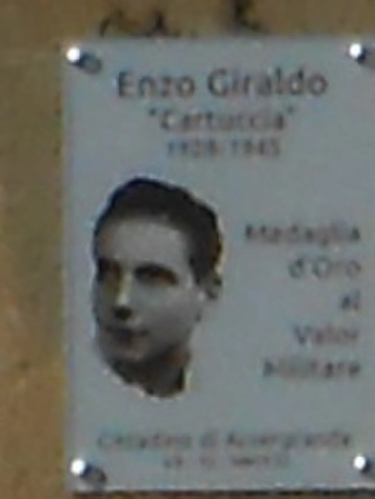 Portrait of Enzo Giraldo (1928–1945) – memorial page