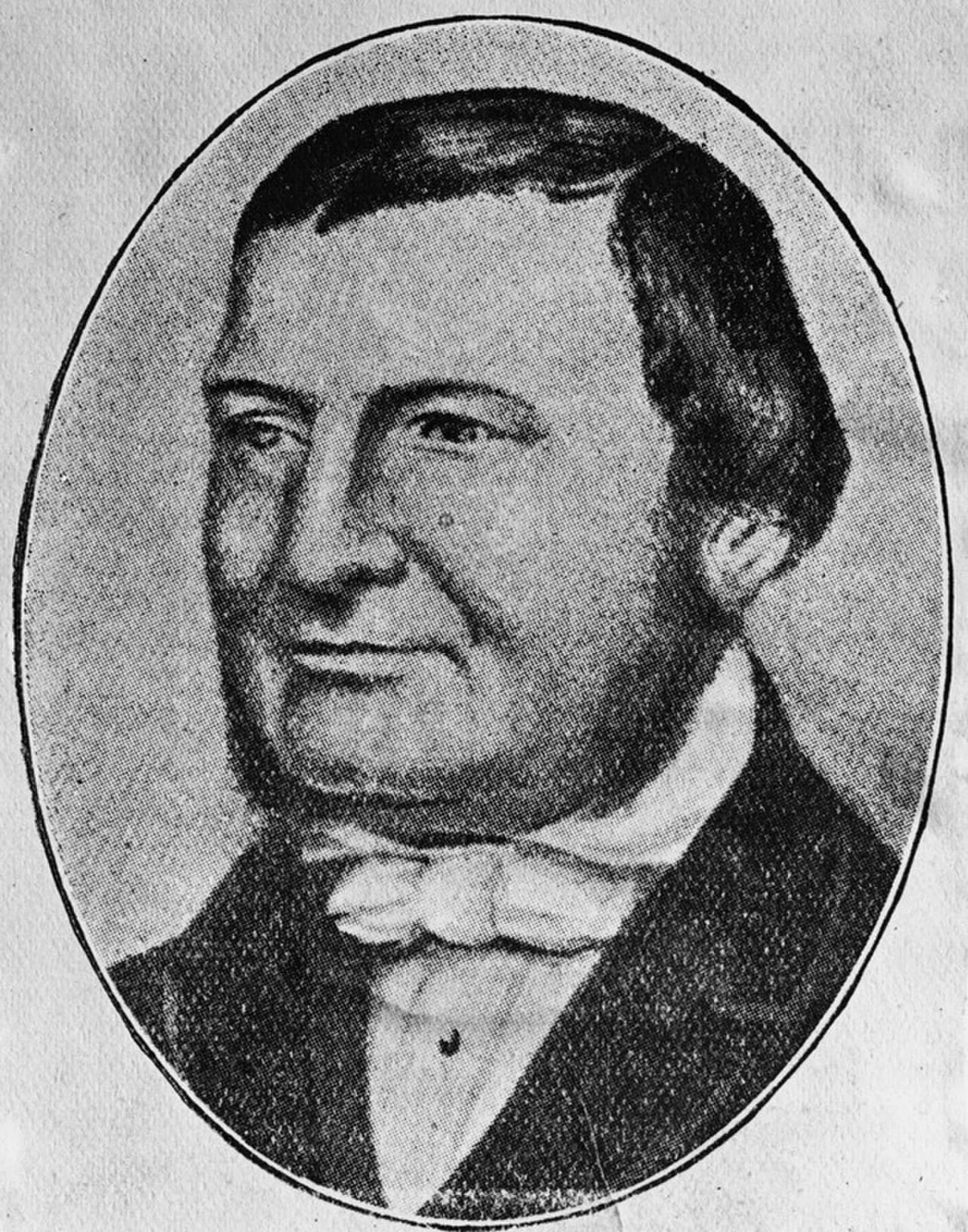 Porträt von August Kavel (1798–1860) – Gedenkseite