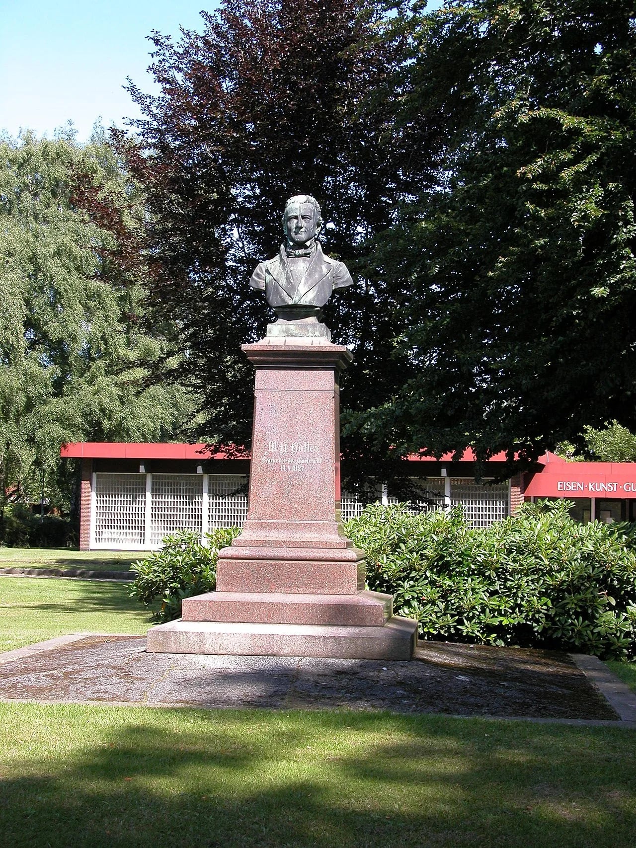 Porträt von Markus Hartwig Holler (1796–1858) – Gedenkseite