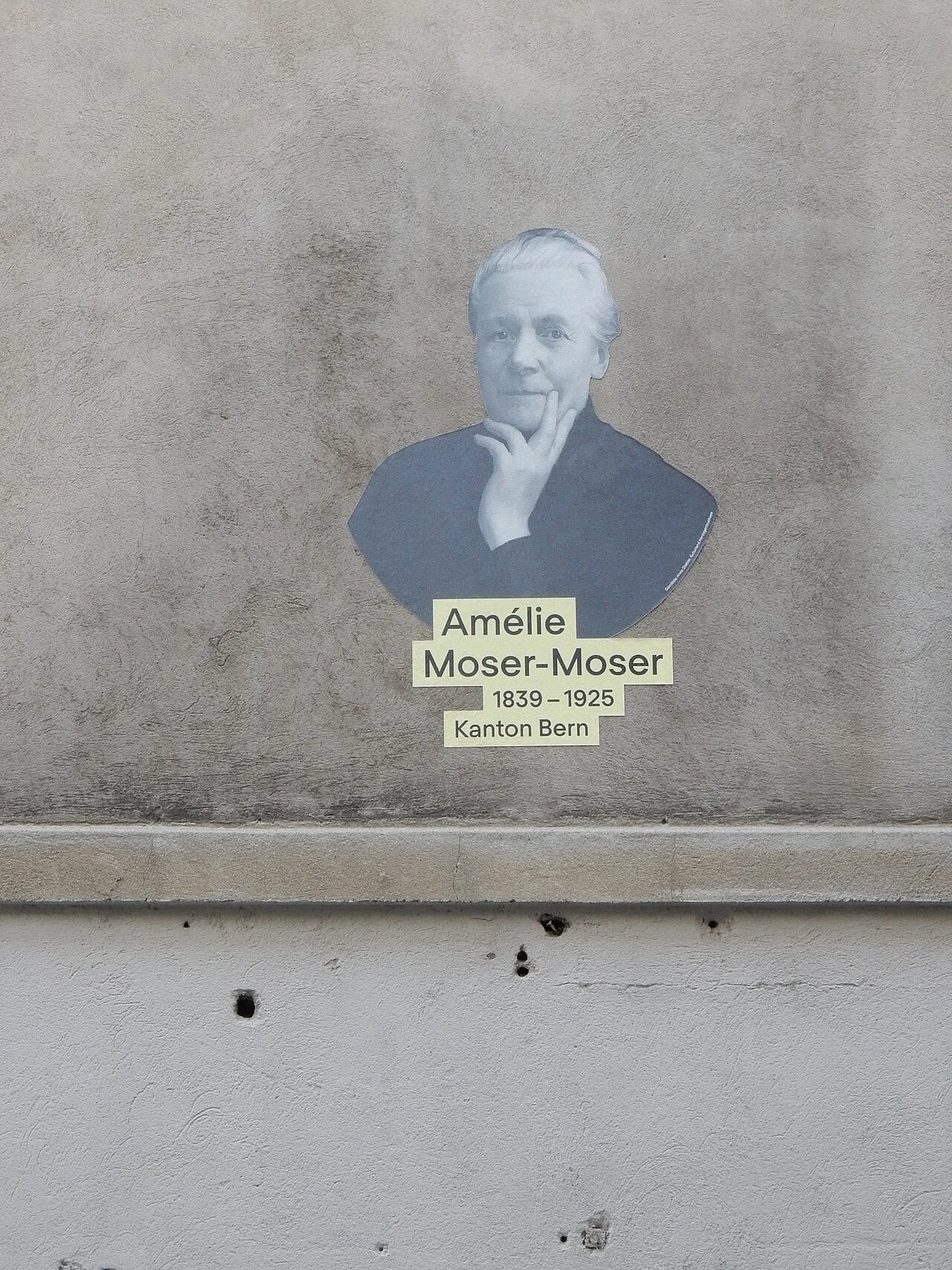 Portrait of Amélie Moser (1839–1925) – memorial page