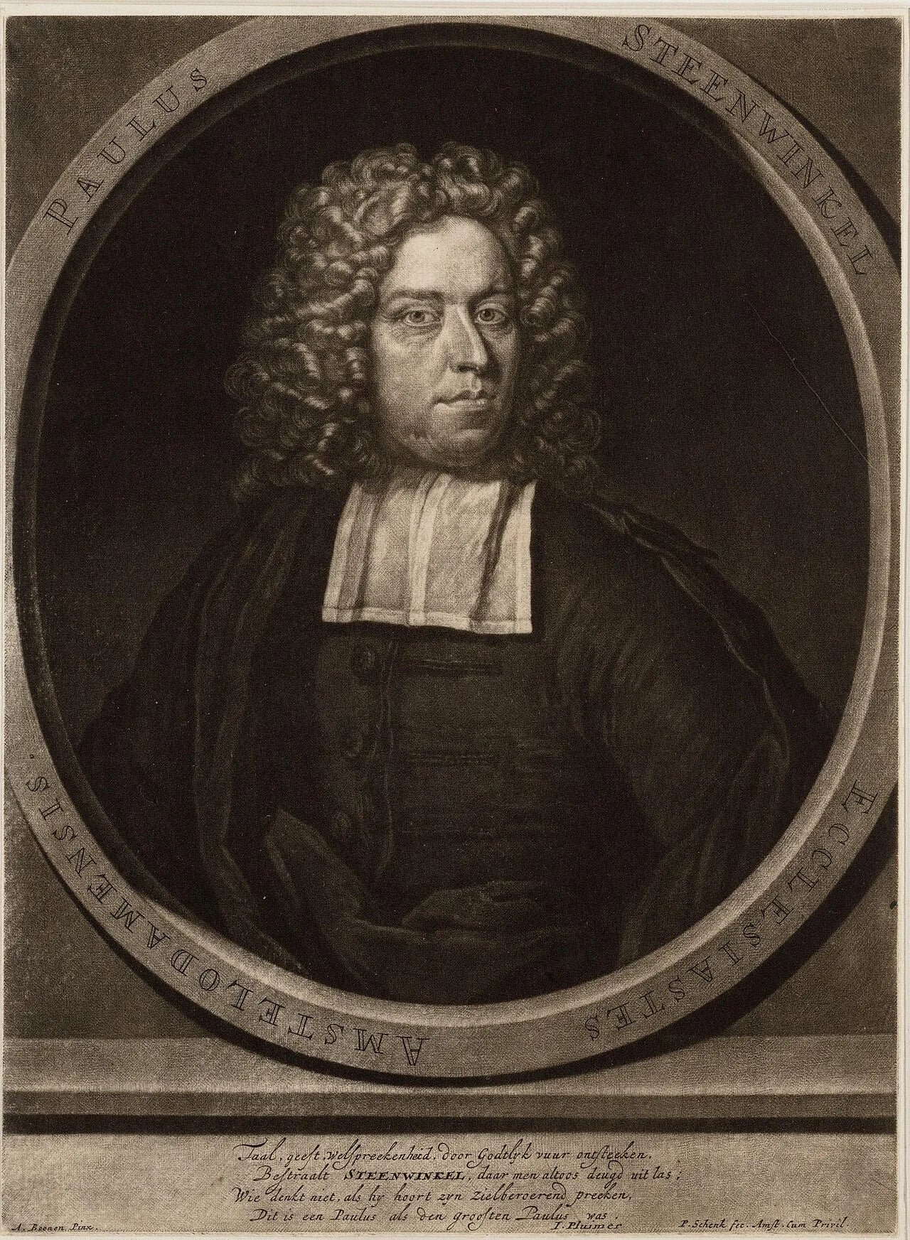 Porträt von Paulus Steenwinkel (1662–1740) – Gedenkseite