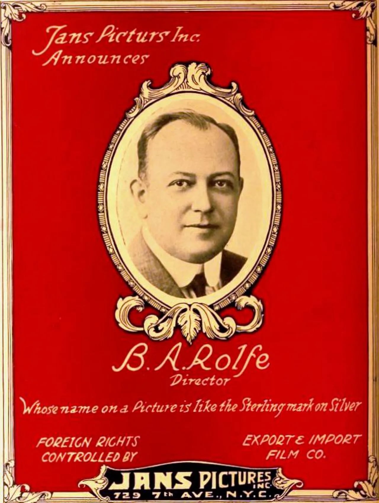 Portrait of B. A. Rolfe (1879–1956) – memorial page