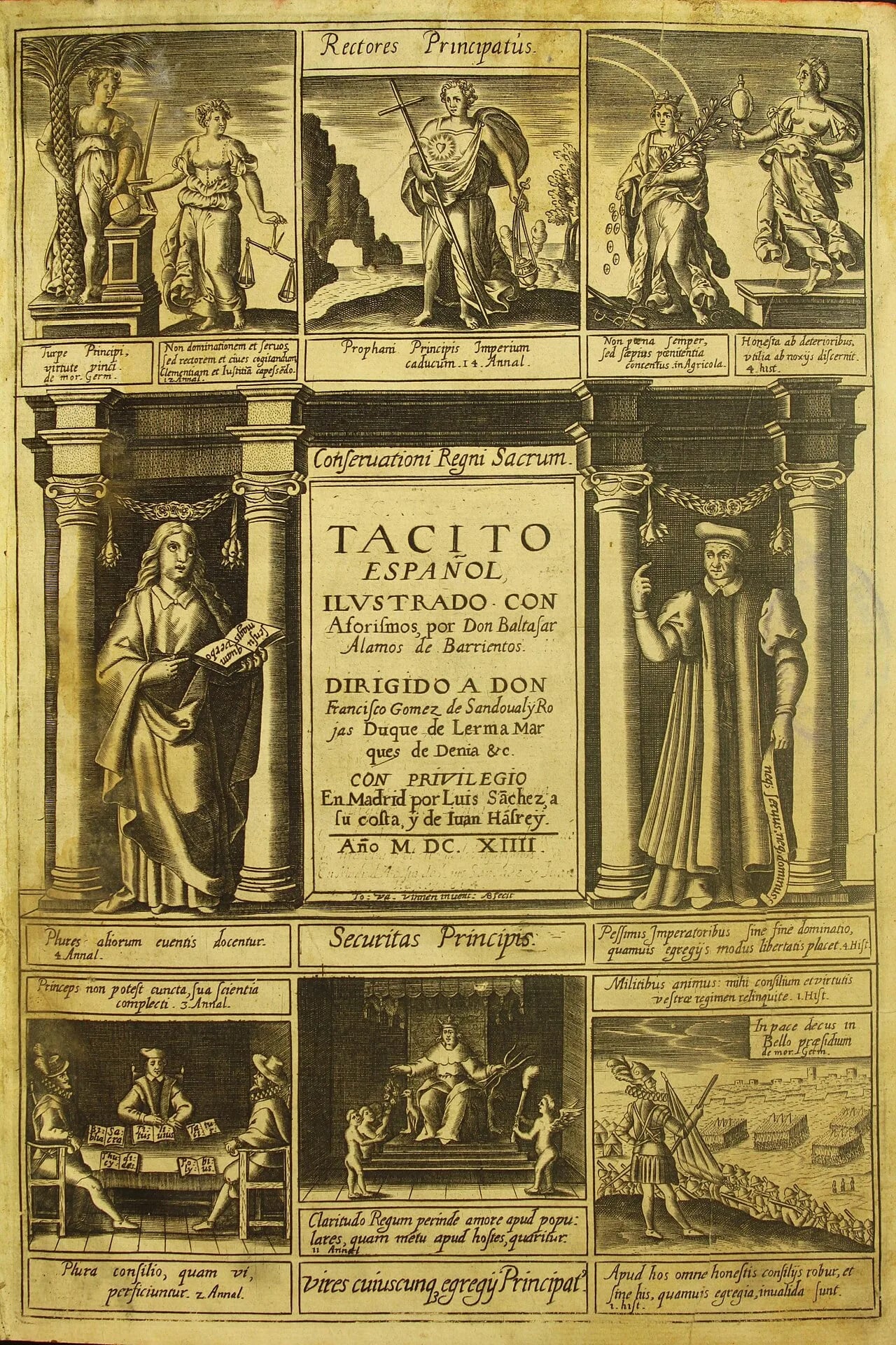 Porträt von Baltasar Alamos de Barrientos (1555–1640) – Gedenkseite