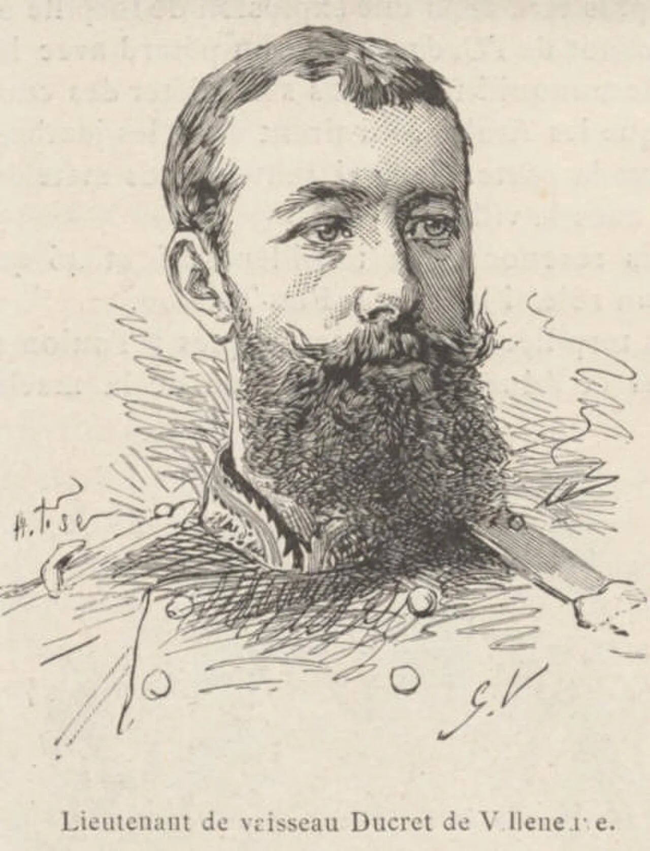 Porträt von Henri du Crest de Villeneuve (1856–1932) – Gedenkseite