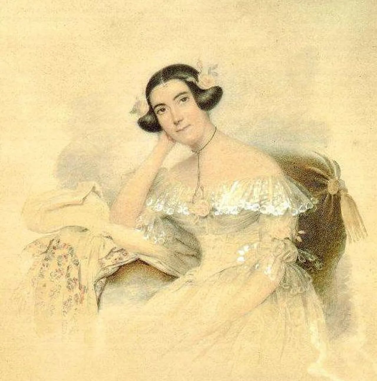 Portrait of Baronne Almaury de Maistre (1809–1875) – memorial page
