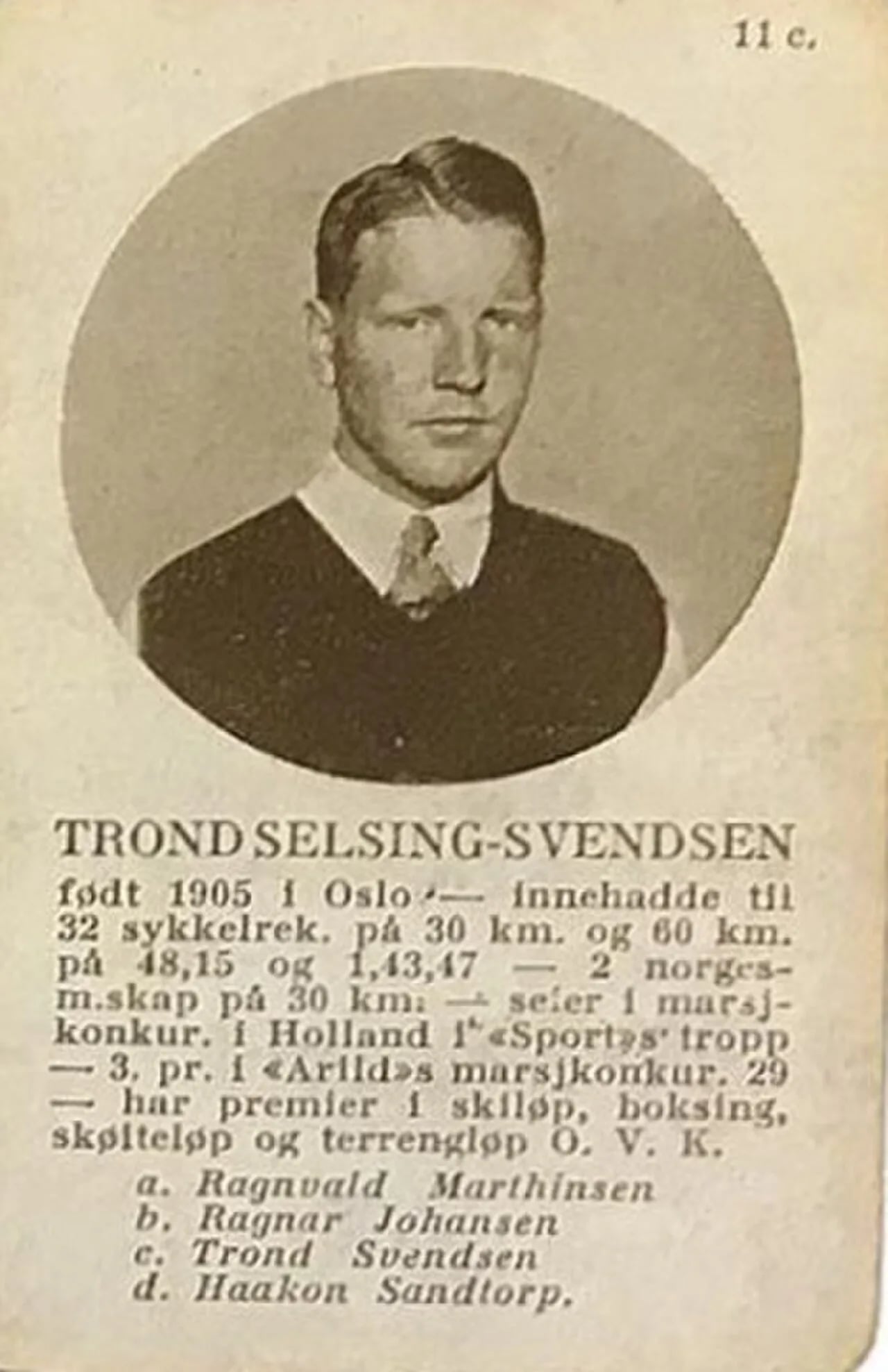 Portrait of Trond Selsing Svendsen (1904–1990) – memorial page