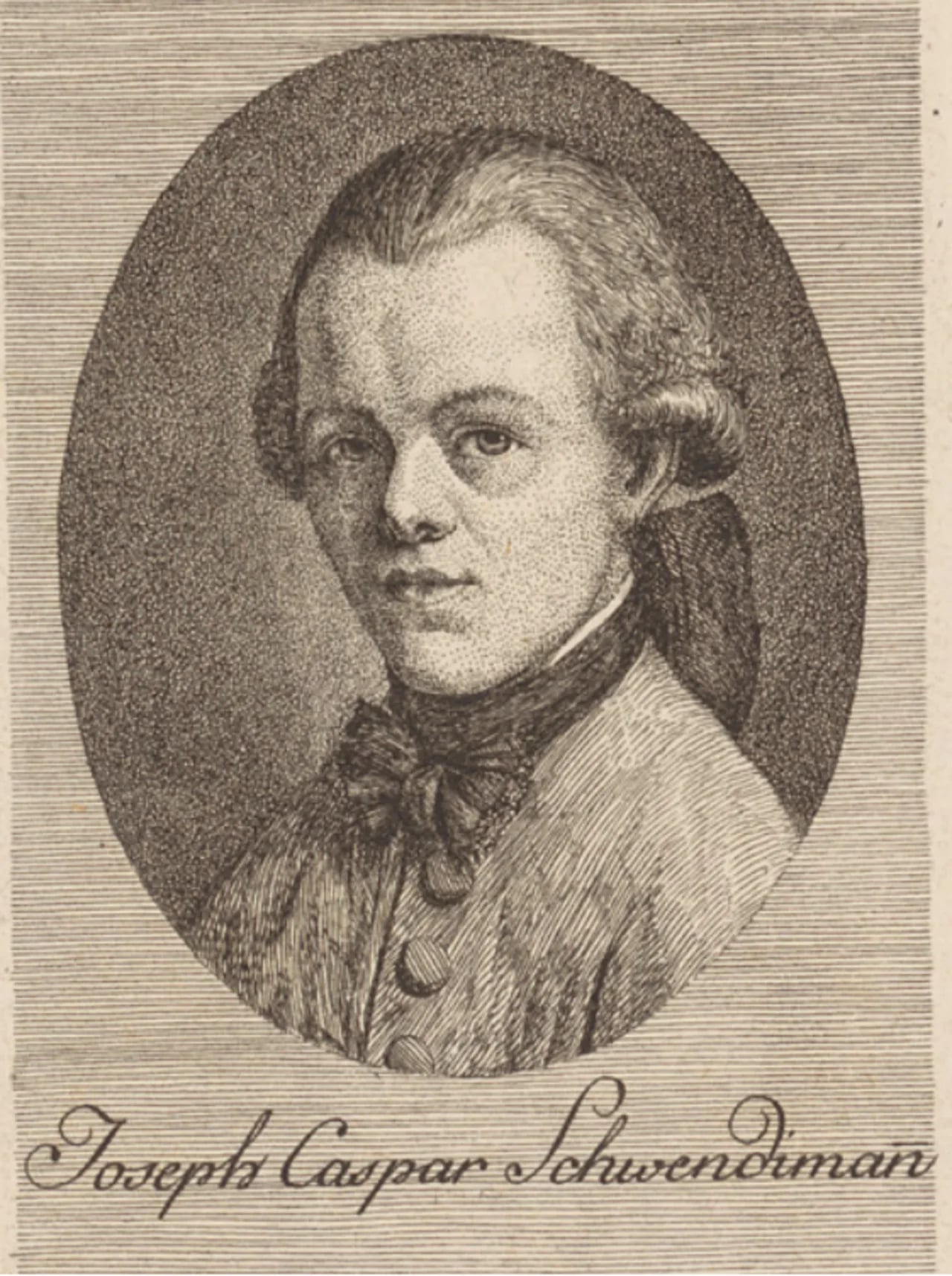 Porträt von Caspar Joseph Schwendimann (1721–1786) – Gedenkseite