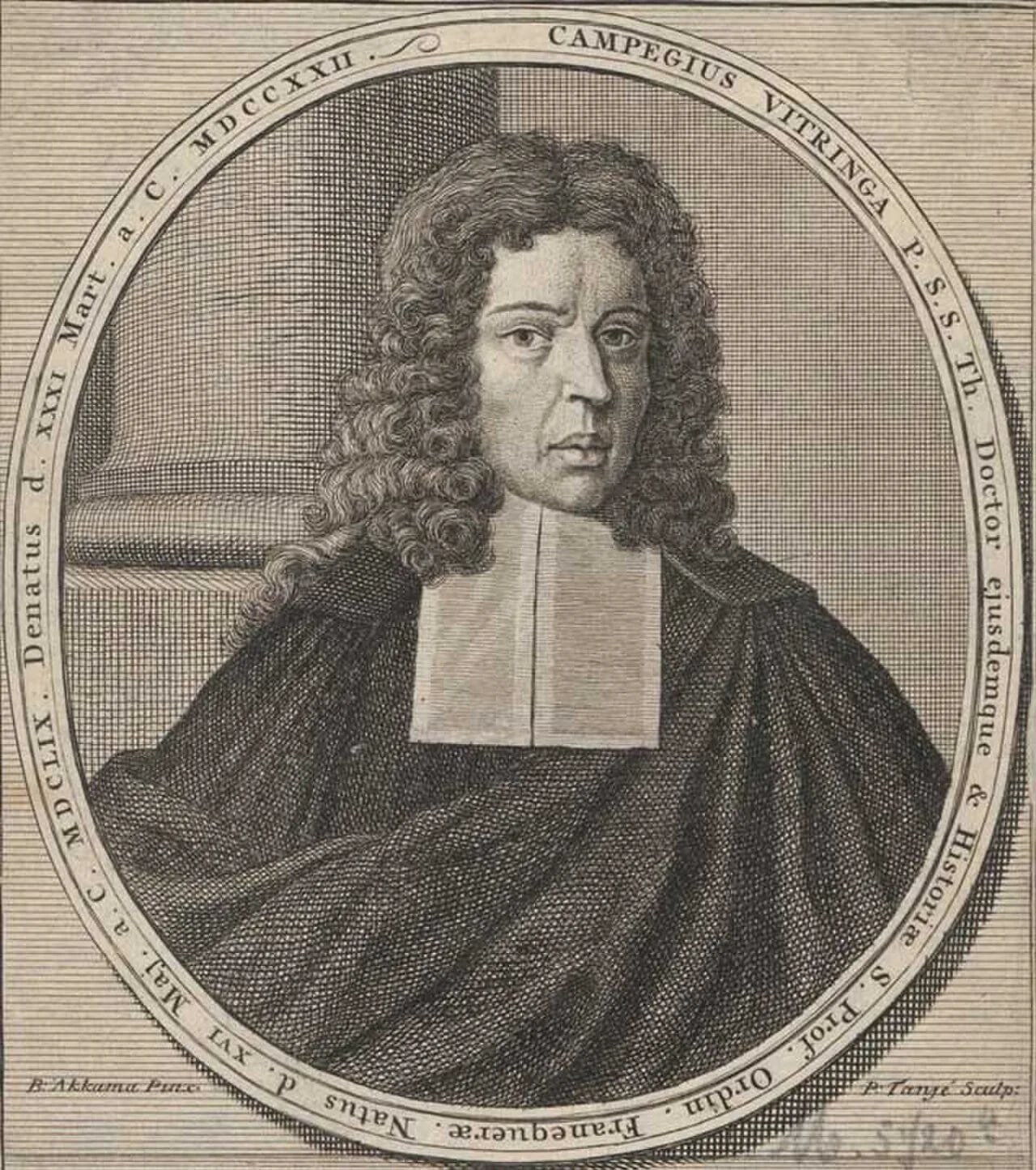 Porträt von Campegius Vitringa der Ältere (1659–1722) – Gedenkseite