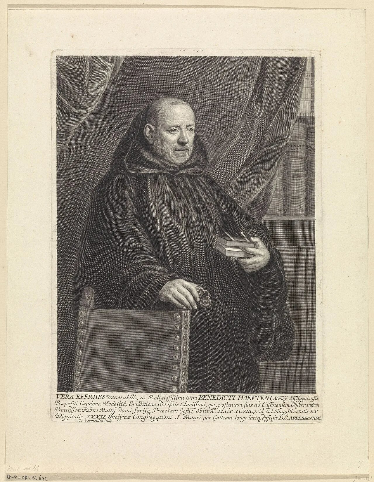 Porträt von Benedictus van Haeften (1588–1648) – Gedenkseite