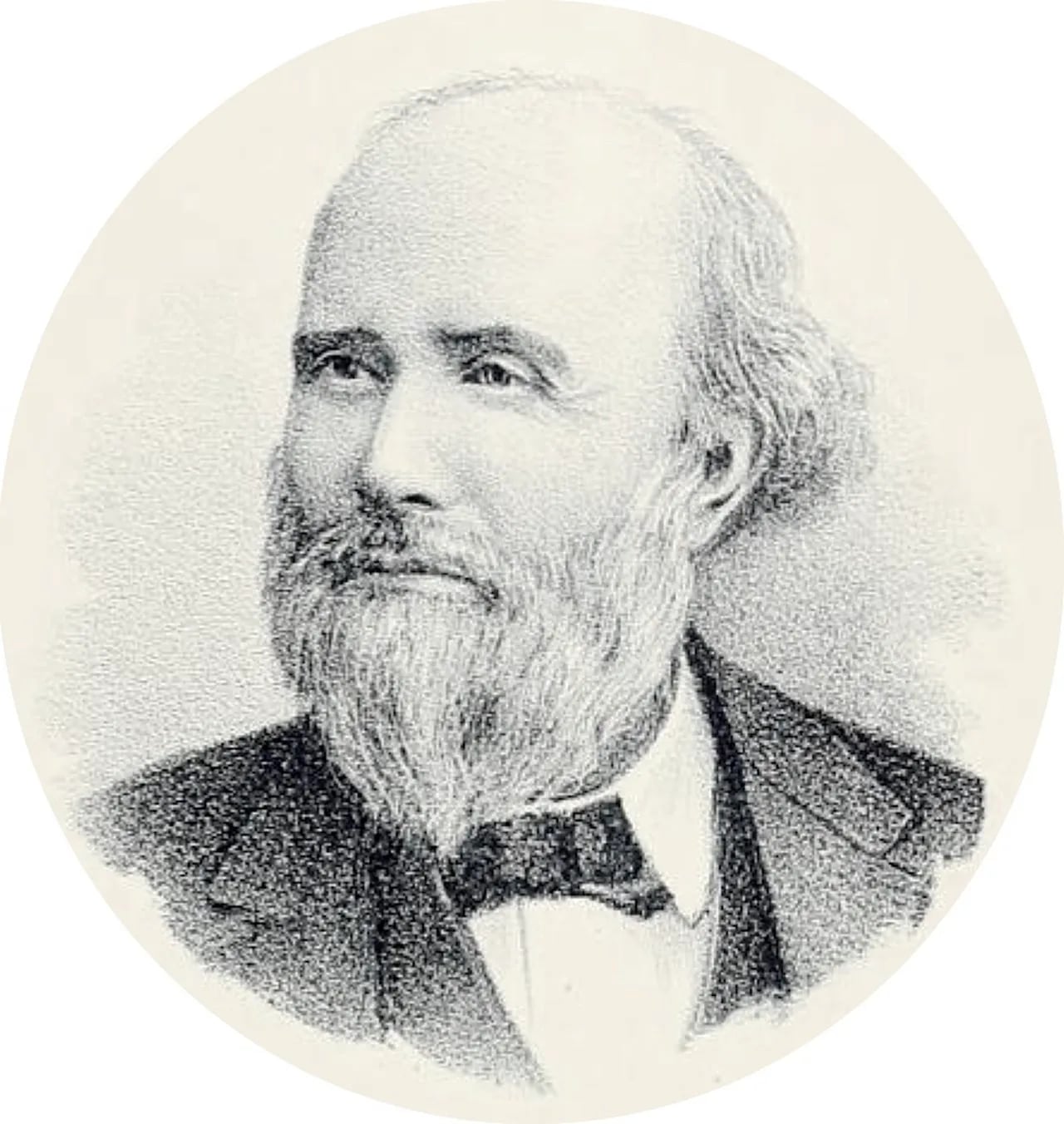 Portrait of Benjamin Franklin Burch (1825–1893) – memorial page