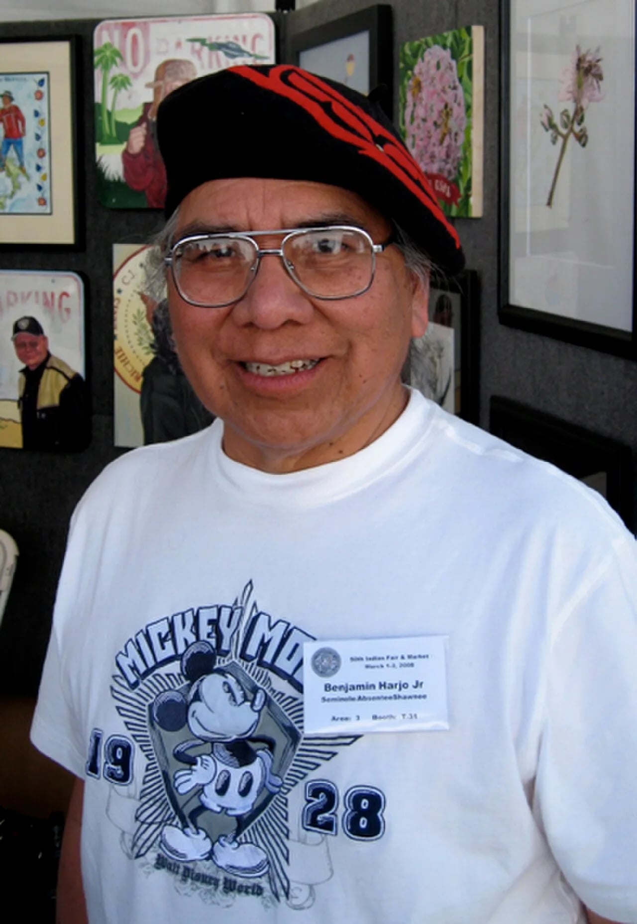 Porträt von Benjamin Harjo Jr. (1945–2023) – Gedenkseite