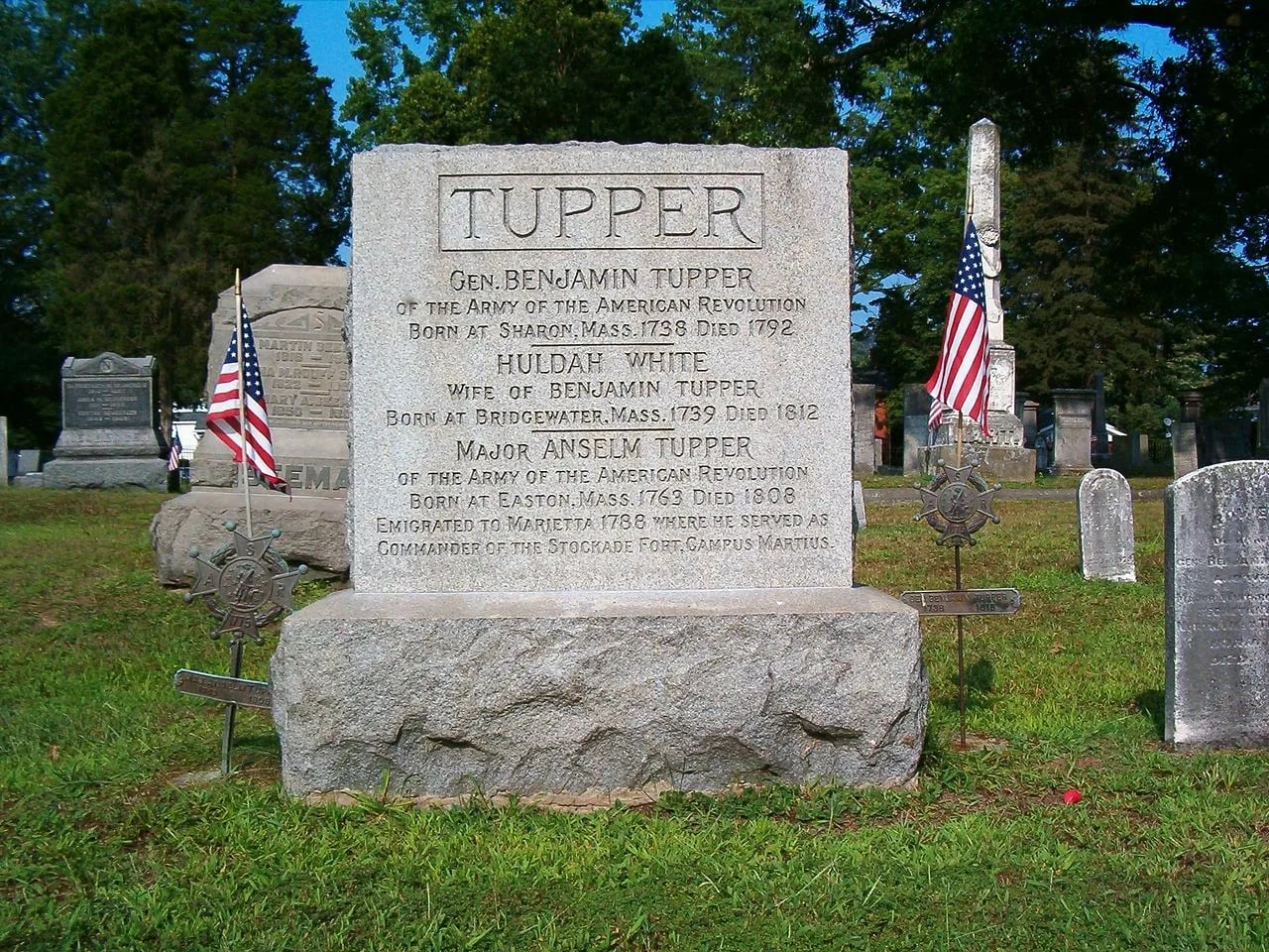 Portrait of Benjamin Tupper (1738–1792) – memorial page