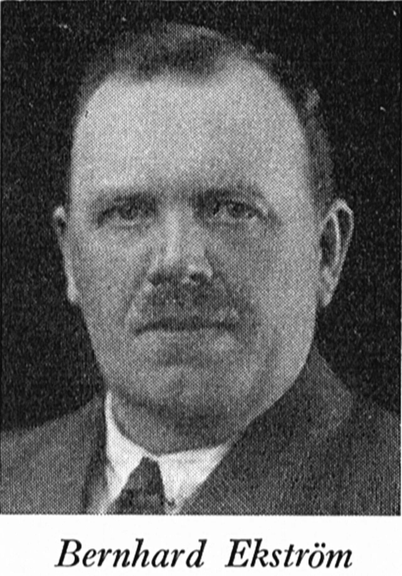 Portrait of Bernhard Ekström (1890–1956) – memorial page