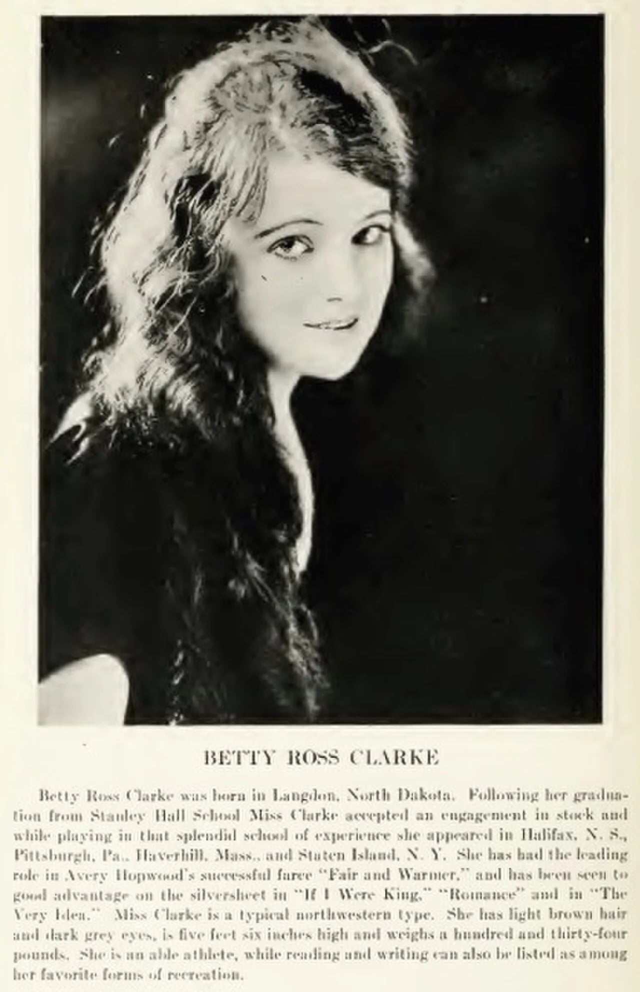 Portrait of Betty Ross Clarke (1896–1970) – memorial page