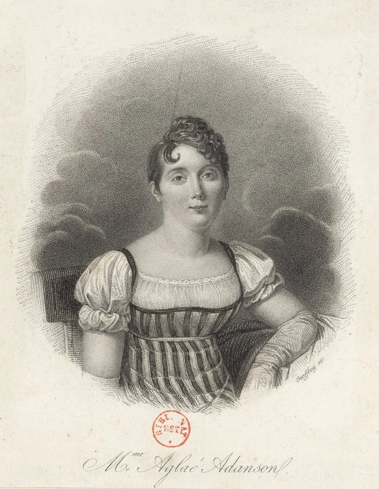 Porträt von Aglaé Adanson (1775–1852) – Gedenkseite