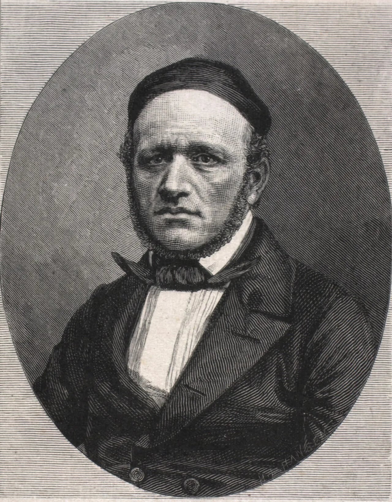 Portrait of J.F. Hansen (1810–1873) – memorial page