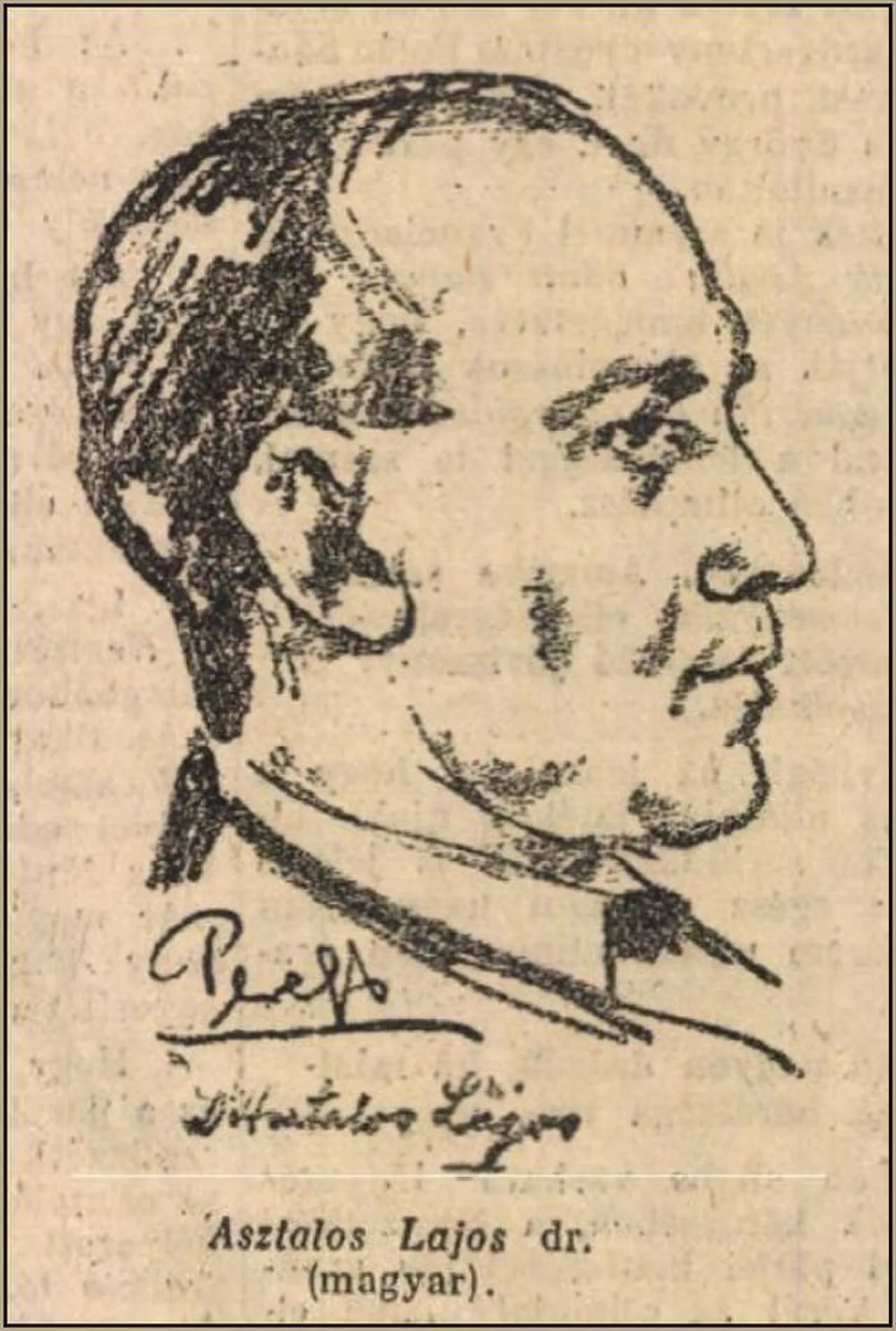 Portrait of Lajos Asztalos (1889–1956) – memorial page
