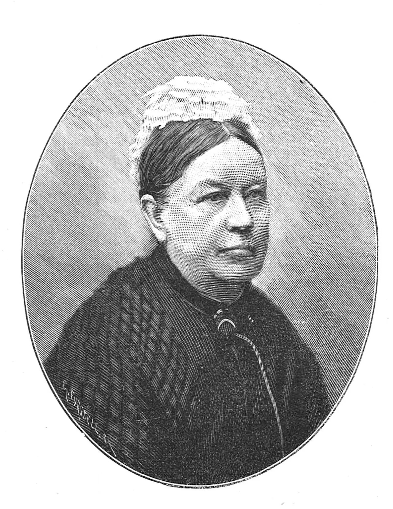 Porträt von Emanuella Carlbeck (1829–1901) – Gedenkseite