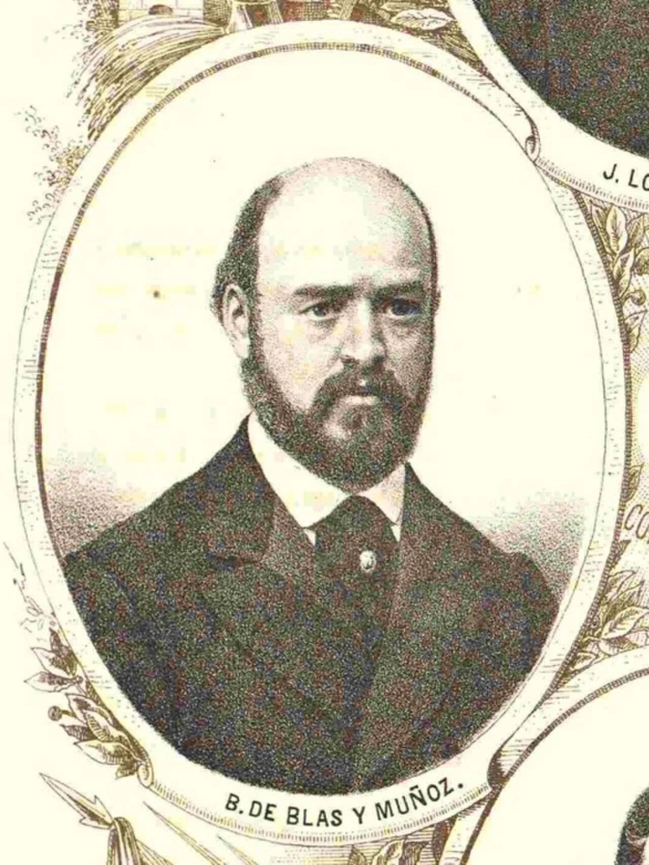 Porträt von Bonifacio de Blas y Muñoz (1827–1878) – Gedenkseite