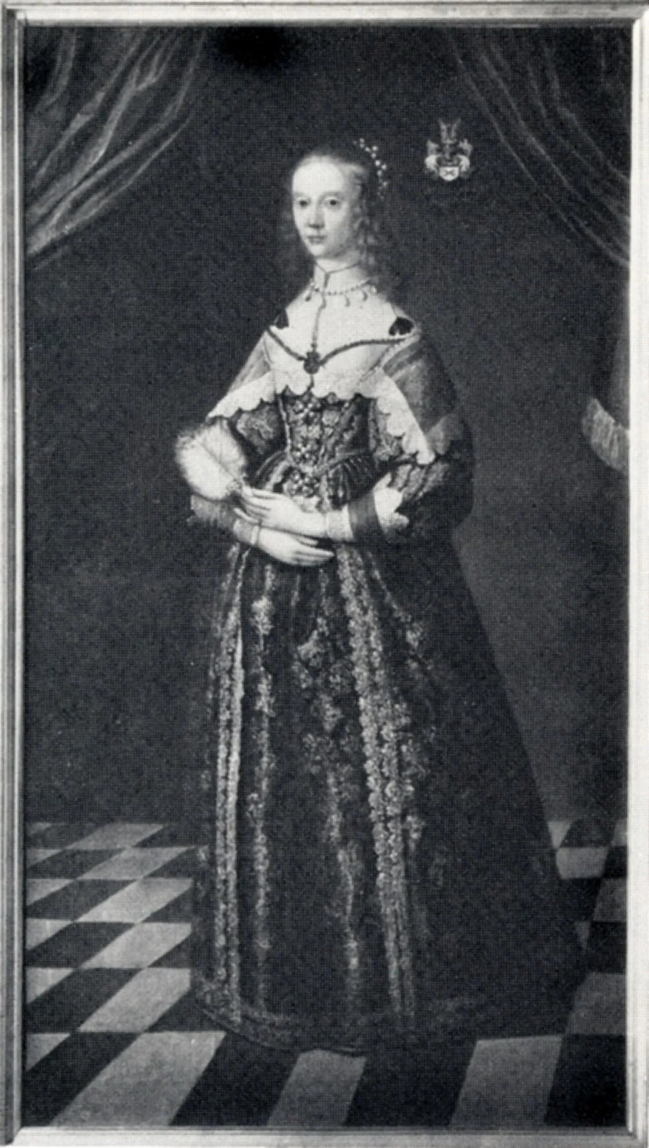 Porträt von Maria Sofia De la Gardie (1627–1694) – Gedenkseite