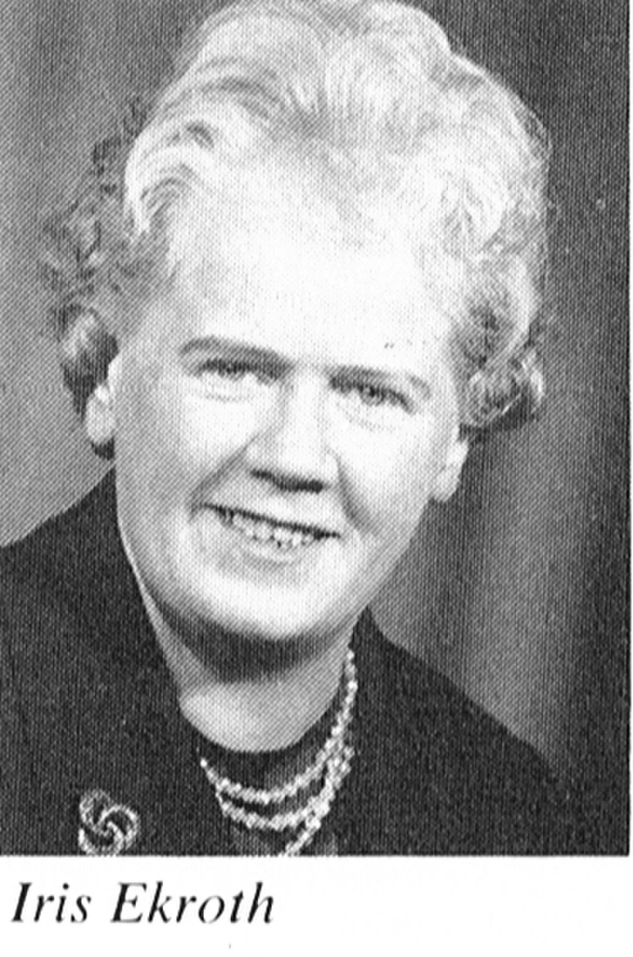 Porträt von Iris Ekroth (1908–1994) – Gedenkseite